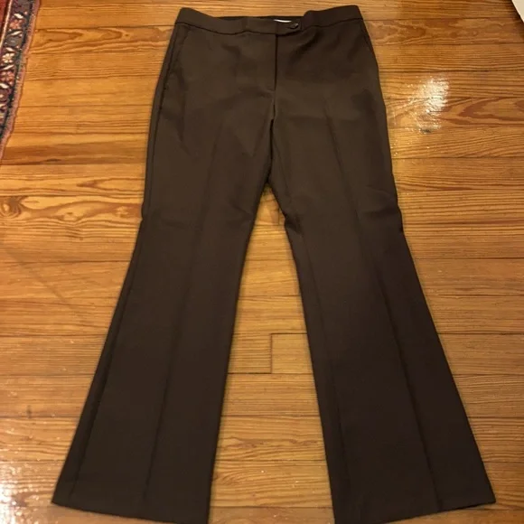 Ann Taylor The High Rise Madison Brown Pants NEW - Picture 4 of 16